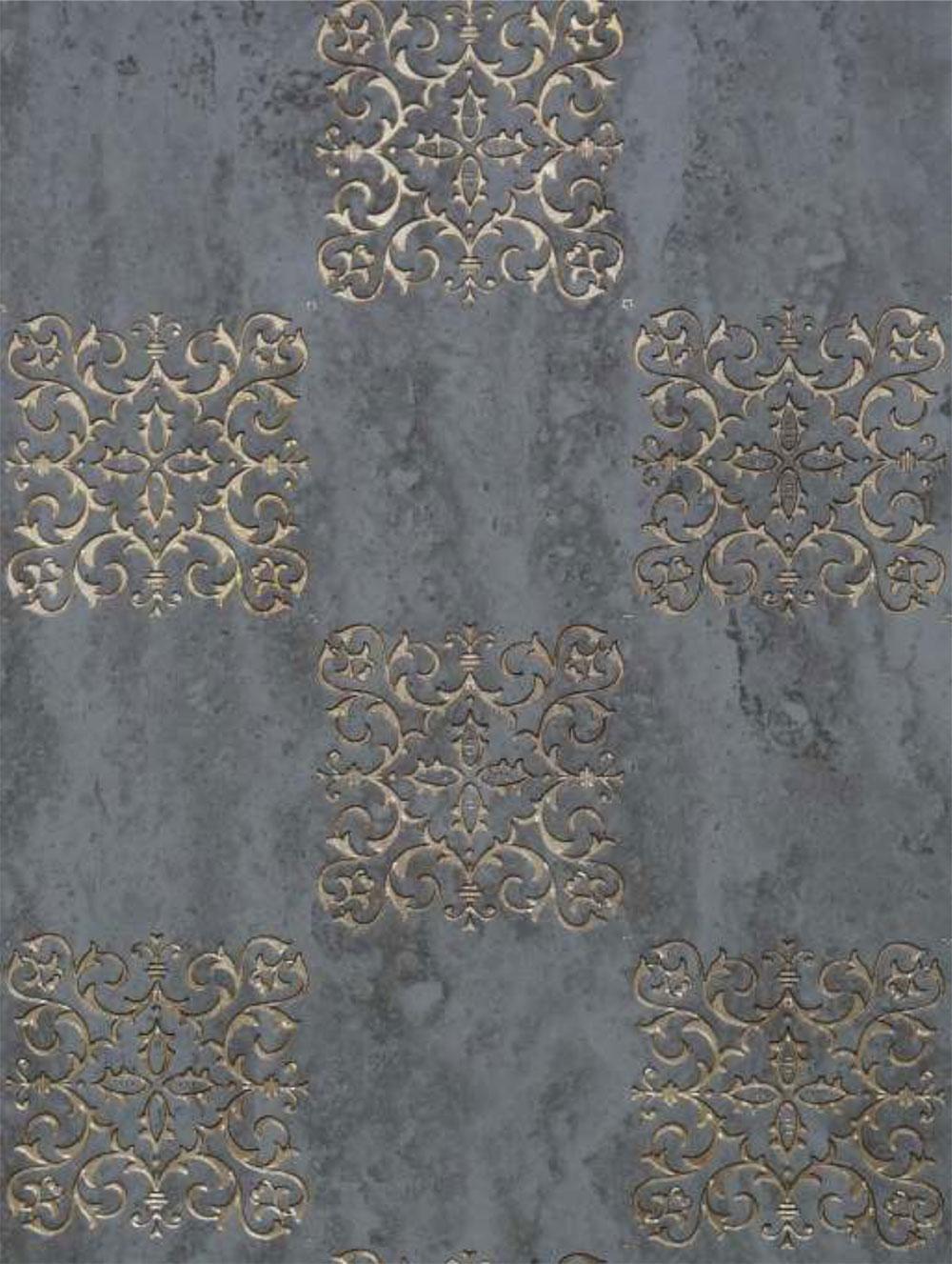 Decorative Wall Panel Marble & Stone Grey 8x2 Ft - Ed 516