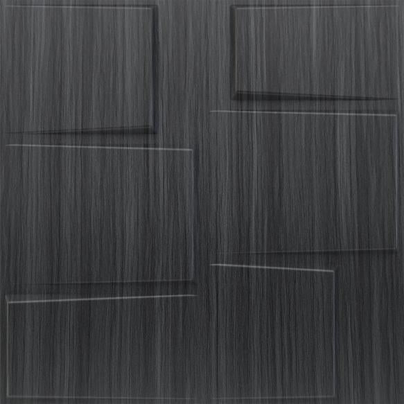 Elevate Interior Panels Gray Pine Wood Stream 3D Wall Panel 1.6x1.6 ft wood louvers Grey Grey_Stream