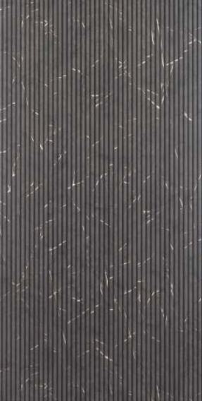 Grey Wood Charcoal Louvers 8x1 Ft - Rc 1118