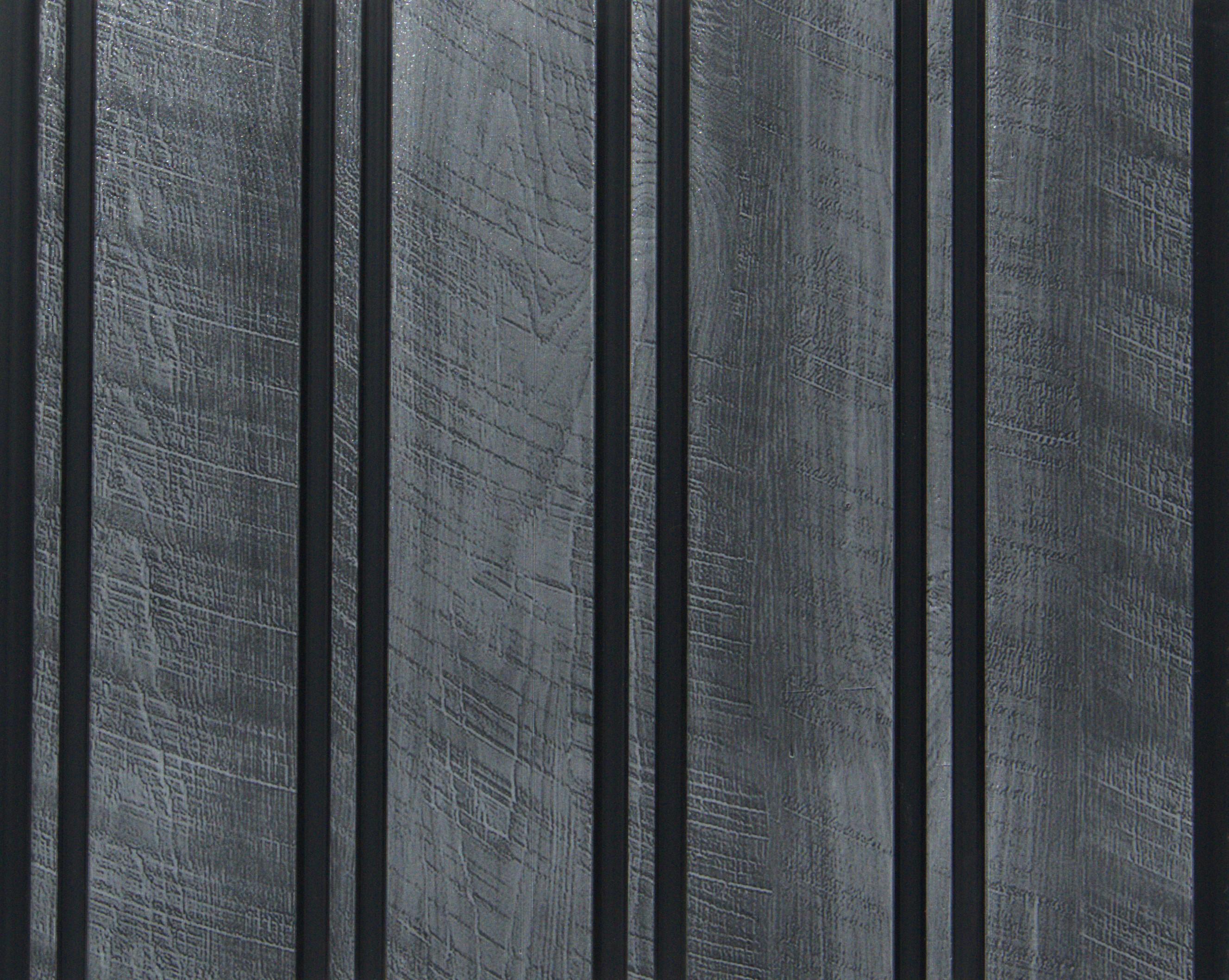 Grey Wood Pvc Louvers Panel 10x1 Ft - 220033