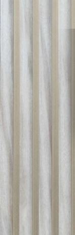 Premium Charcoal Panel Wood Louvers Grey 9.5x0.32 Ft - Pn 00491