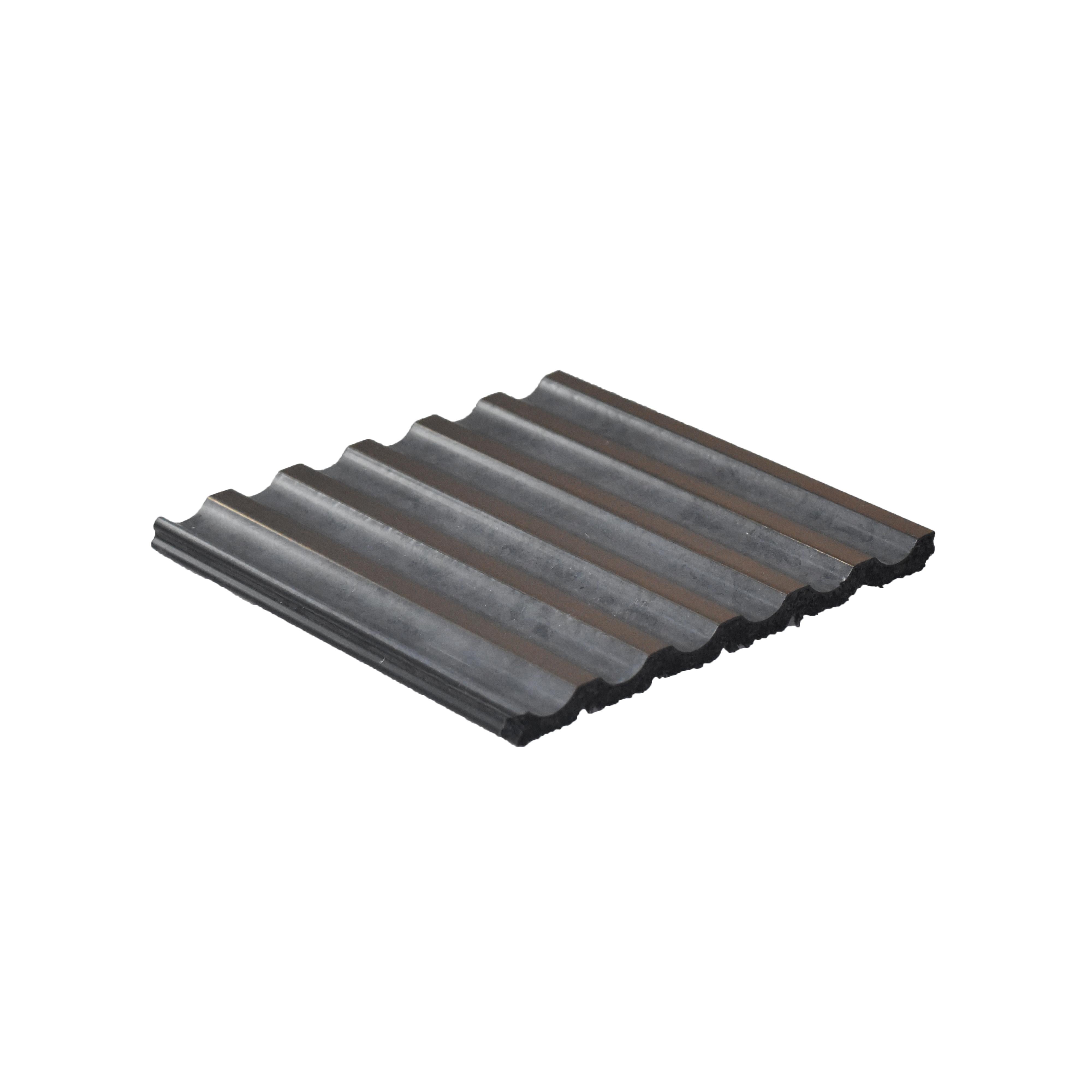Premium Charcoal Panel Wood Louvers Grey 9.5x0.32 Ft - Pn 00496
