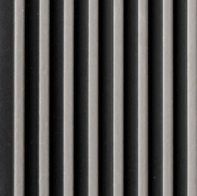 Premium Charcoal Panel Wood Louvers Grey 9.5x0.4 Ft - Pn 03532