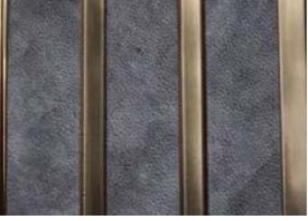 Grey Wooden Louvers Panel Wood 8x0.58 Ft - 972006
