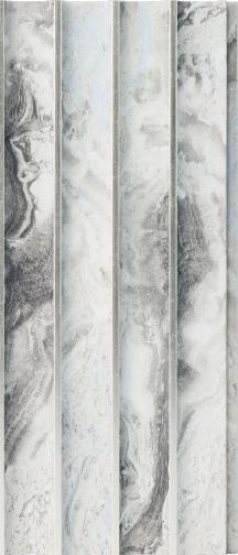 Grey Charcoal Louvers Marble & Stone 8x0.41 Ft - 8522