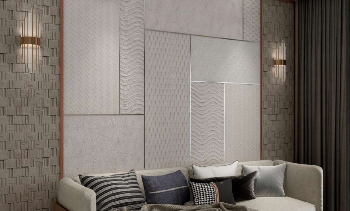 Wood Clay Crafted Interior Cladding Marble & Stone Louvers Brown 1x1 Ft - Ittimi Craft