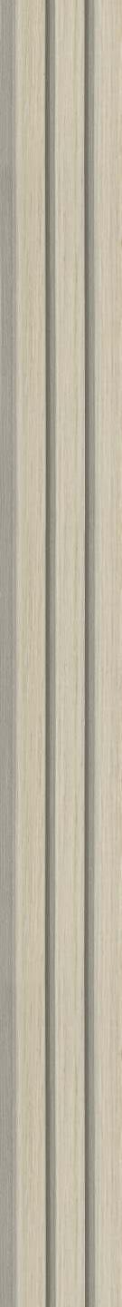 Ivory Charcoal Louvers Panel Sleek & Splendid Series Wood 8x0.41 Ft - Sa 1023