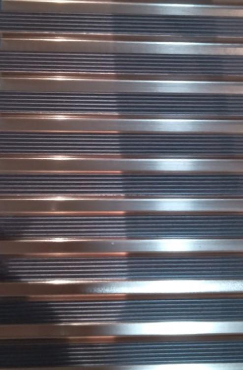 Gloirio Series Louvers Panel Wood Brown 8x0.83 Ft - L 6309
