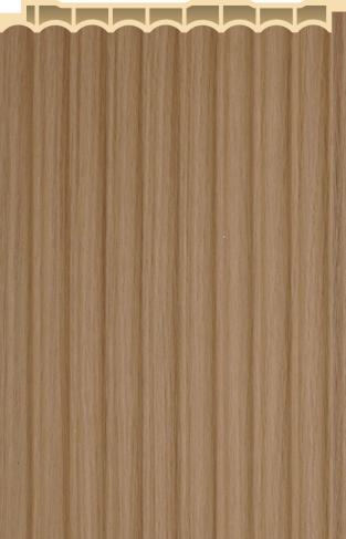 Interlock Wpc Louvers Plain Colors Light Brown 9.5x0.42 Ft - Pn 02573 C