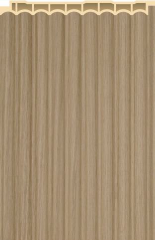 Light Oak Interlock Wpc Louvers Plain Colors 9.5x0.42 Ft - Pn 02573