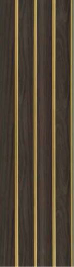 Wood Finish Charcoal Louvers Brown 8x0.41 Ft - Mw 1602