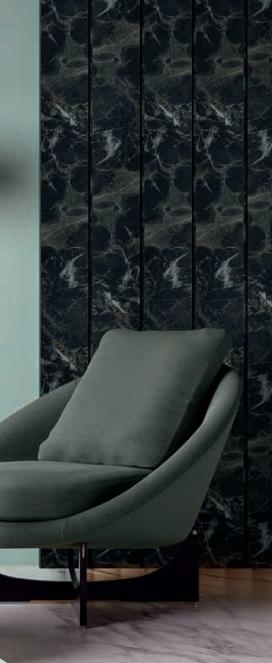 Marble Finish Charcoal Louvers & Stone Black 8x0.41 Ft - Mw 1702