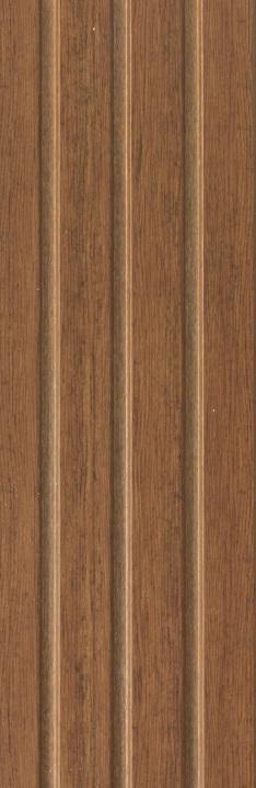 Charcoal Panel Wood Louvers Brown 8x0.66 Ft - Mx 4505