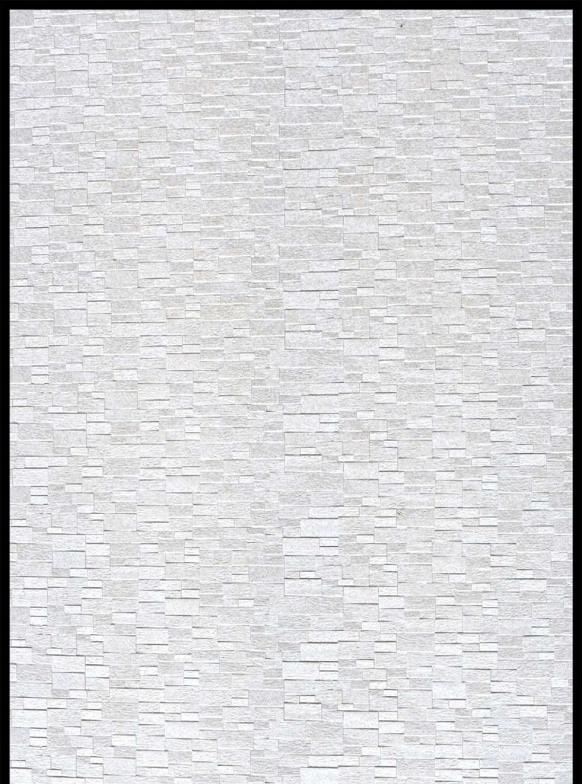 Charcoal Panel Marble & Stone Louvers White 8x2 Ft - Mx 5003