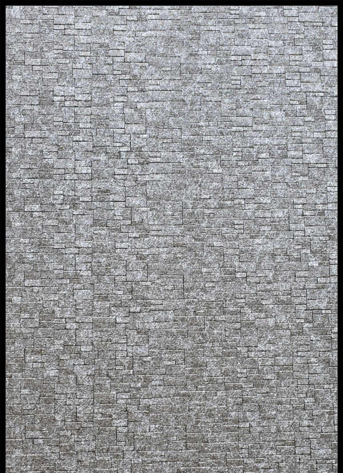 Charcoal Panel Marble & Stone Louvers Grey 8x2 Ft - Mx 5005