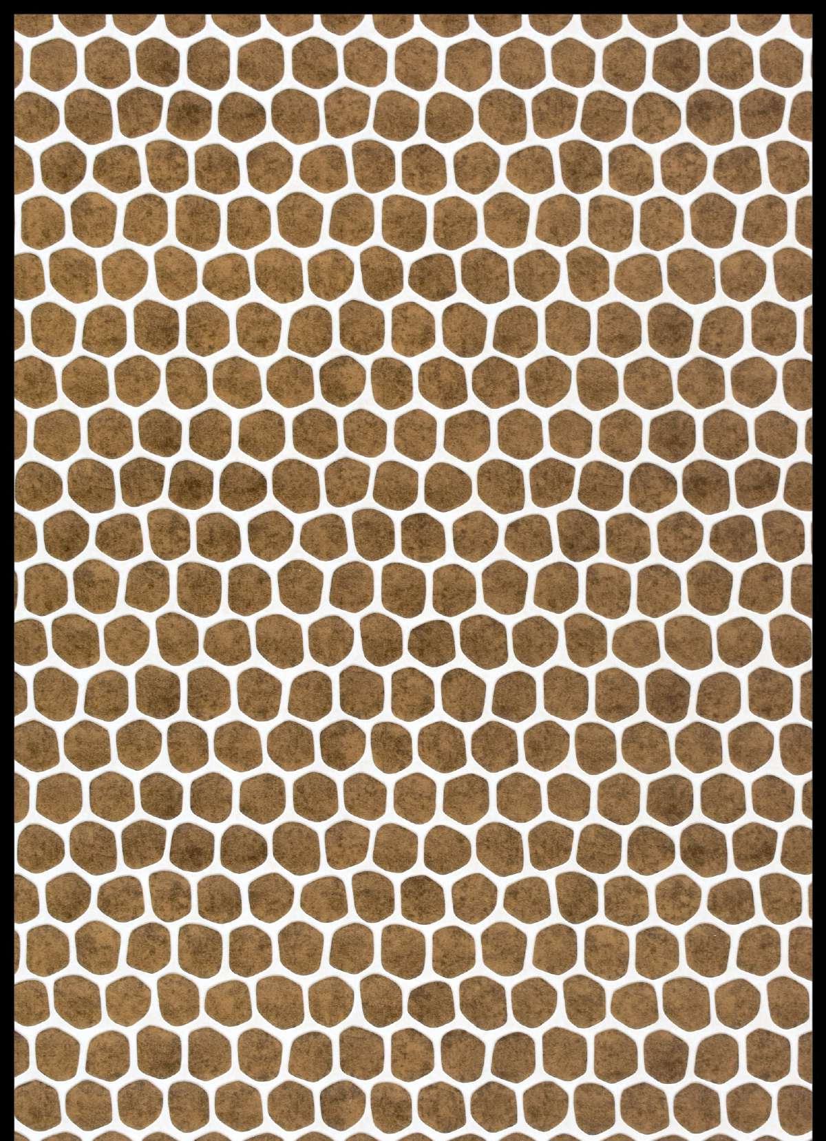Charcoal Panel Designer Louvers Brown 8x2 Ft - Mx 9006