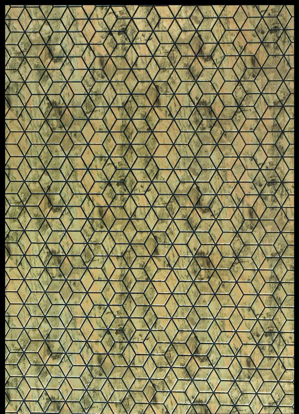 Charcoal Panel Designer Louvers Brown 8x2 Ft - Mx 9022