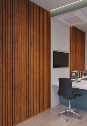 Pare Panels Mahogany Louver 10x0.86 ft wood Brown Mahogany_10
