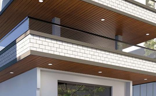 Pare Panels Mahogany Louver 10x1.1 ft wood Brown Mahogany_10
