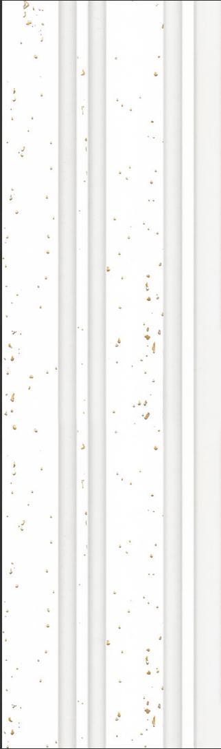 Marble Charcoal Louvers & Stone White 8x0.41 Ft - S5 160