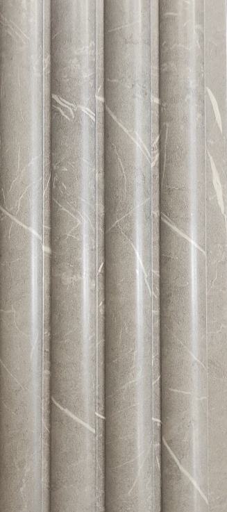 Marble Finish Grey Charcoal Louvers & Stone 9.2x0.41 Ft - Cb 134