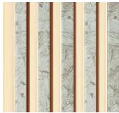 Charcoal Louvers Marble & Stone Brown 8x0.41 Ft - 246-7