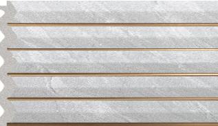 Charcoal Louvers Marble & Stone Grey 8x0.65 Ft - 903-4