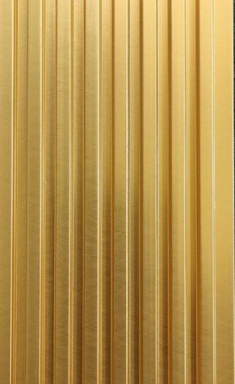 Metallic Finish Brown Charcoal Louvers 9.2x0.41 Ft - Cb 125