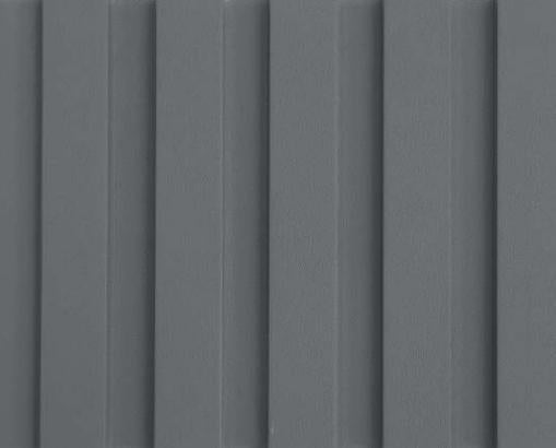 Neon Cloud Gery Wpc Fluted Wall Panel Plain Colors Grey 9.5x0.51 Ft - Op 6003 02