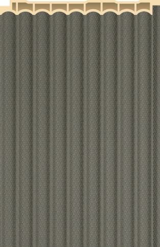 Interlock Wpc Louvers Plain Colors Olive Grey 9.5x0.42 Ft - Pn 02573 G