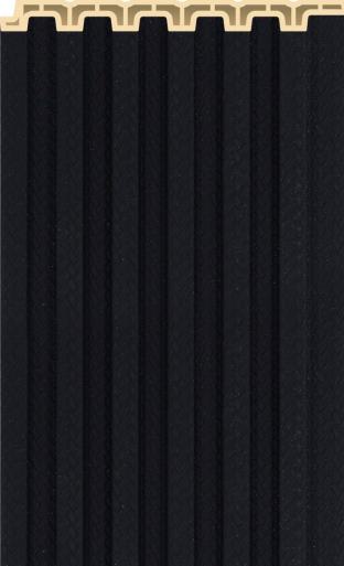 Interlock Wpc Louvers Plain Colors Onyx Black 9.5x0.4 Ft - Pn 02572