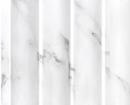 Ht 8 Ft X 5 Inch Charcoal Louvers Panel Marble & Stone White 8x0.42 - Pn 00130