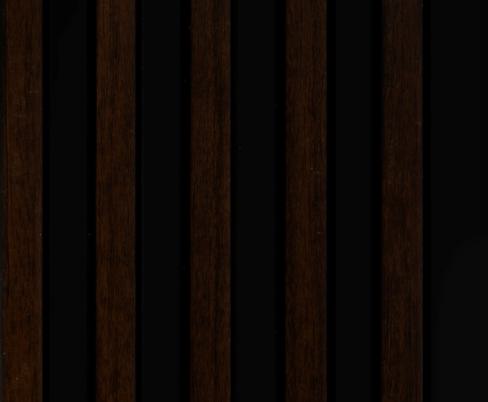 Ht 8 Ft X 5 Inch Charcoal Louvers Panel Wood Brown 8x0.42 - Pn 00168