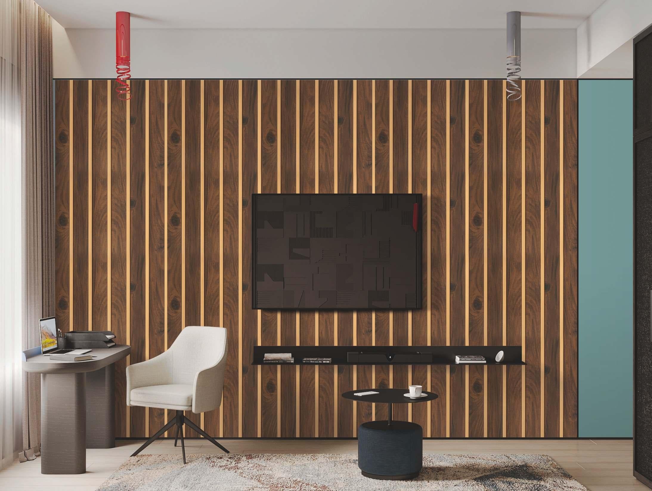 Coffee Bronze Charcoal Louvers Wood Brown 8x1 Ft - Pn 00544