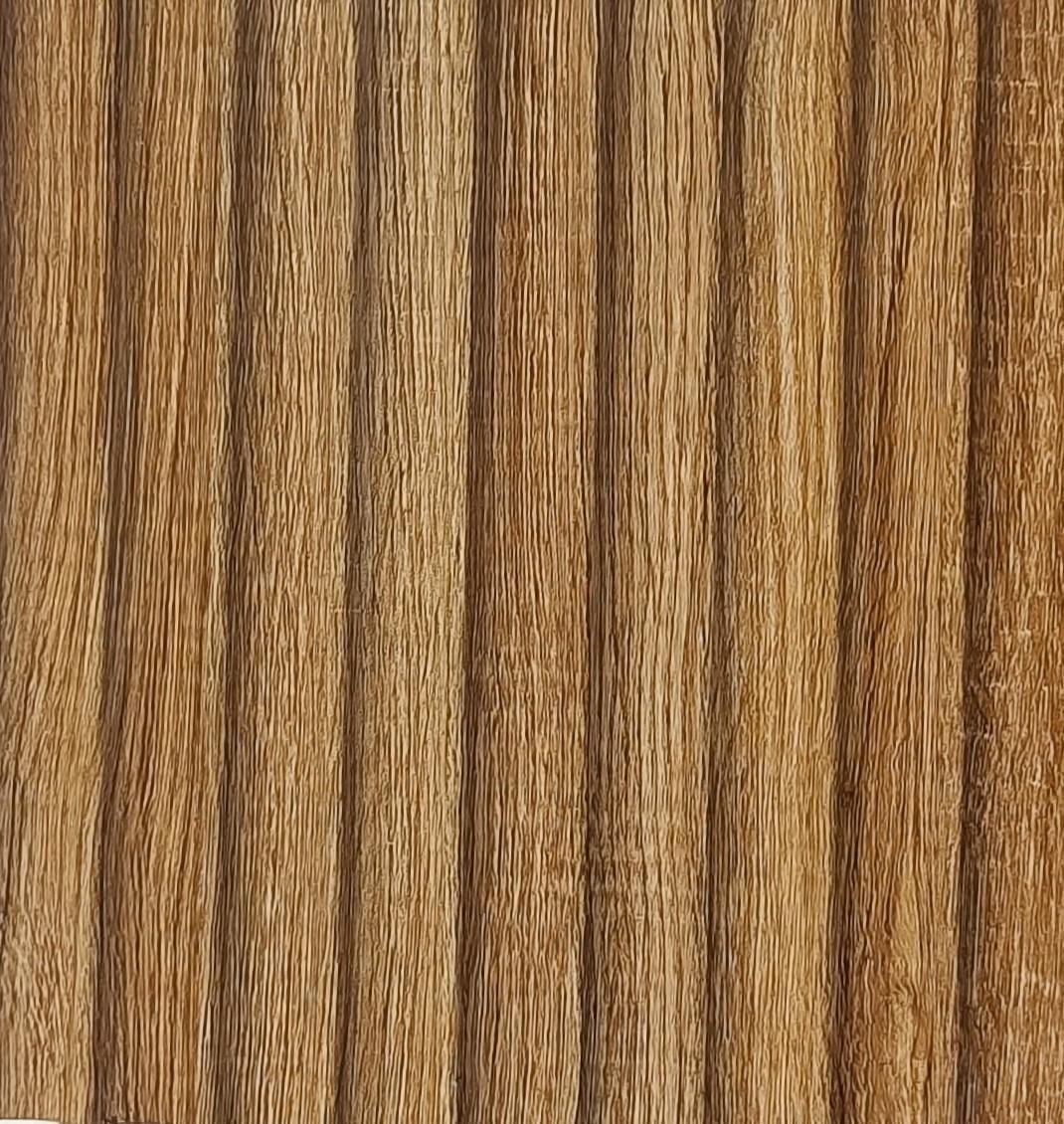 Charcoal Louvers Panel Wood Brown 8x0.41 Ft - Pn 00550