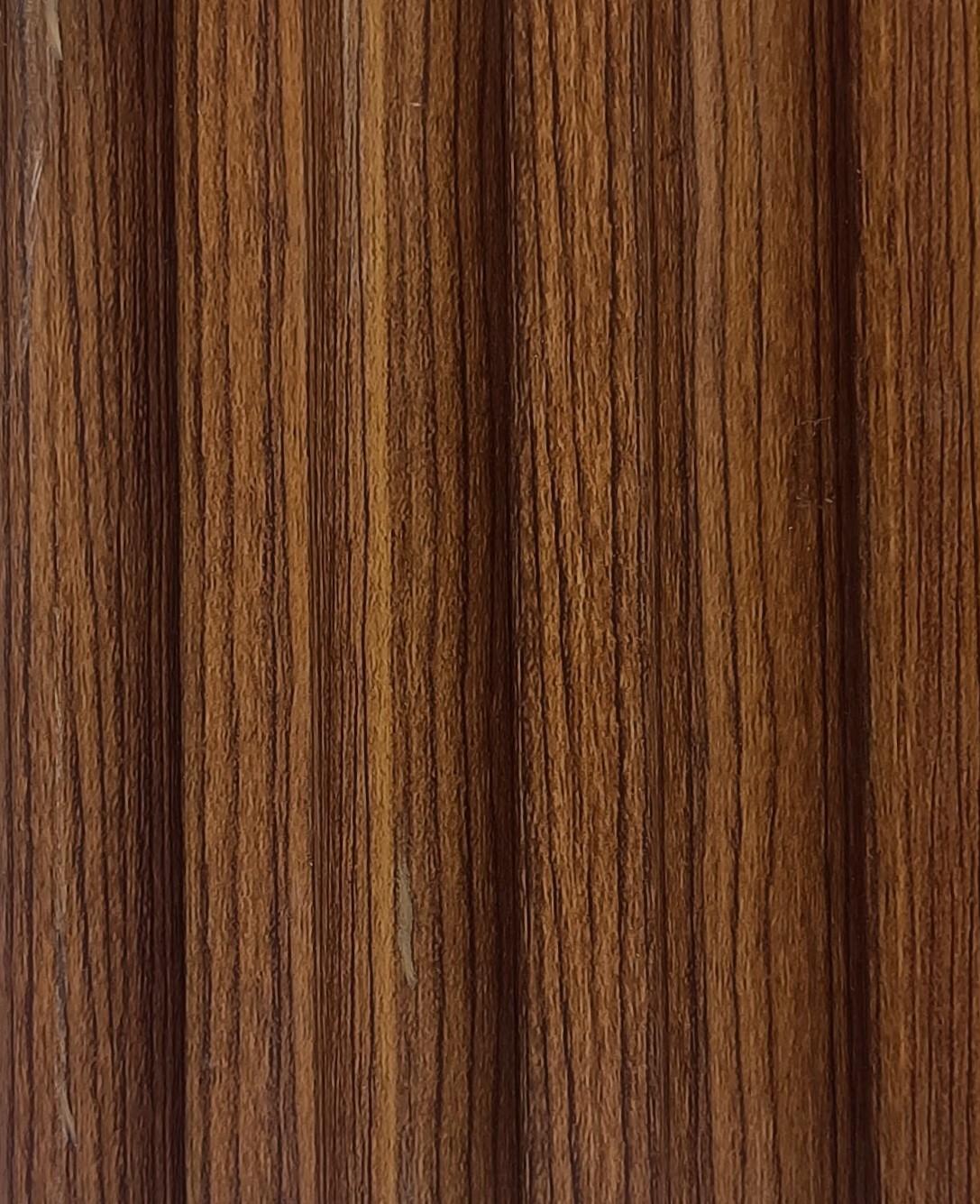 Charcoal Louvers Panel Wood Brown 8x0.41 Ft - Pn 00551