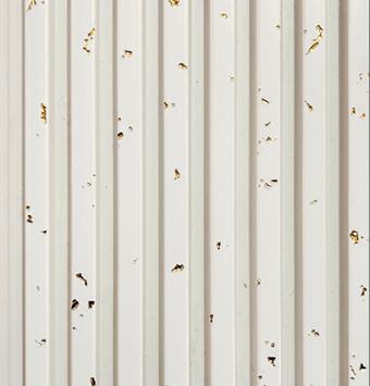 Octa Design Charcoal Louvers Marble & Stone White 8x0.41 Ft - Pn 00855