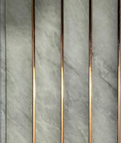 Grey Marble Charcoal Panel Louver & Stone 8x0.42 Ft - Pn 01420