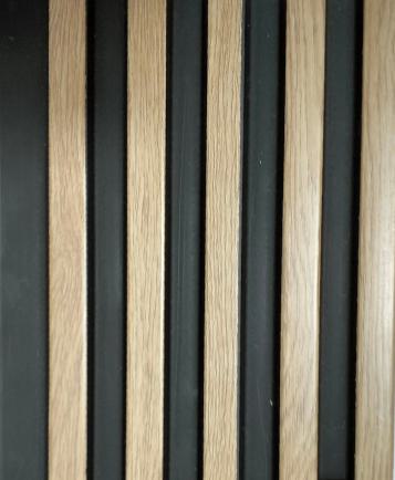Brown Wood Charcoal Panel Louver 8x0.42 Ft - Pn 01428