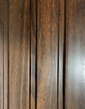 Brown Wood Charcoal Panel Louver 8x0.42 Ft - Pn 01437