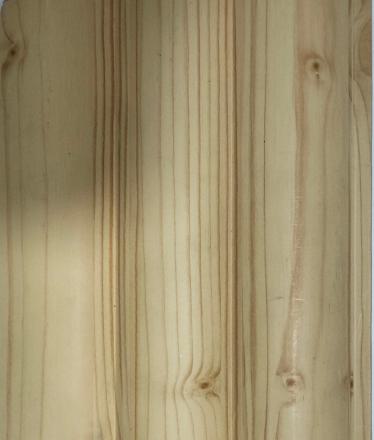 Cream Wood Charcoal Panel Louver 8x0.42 Ft - Pn 01441