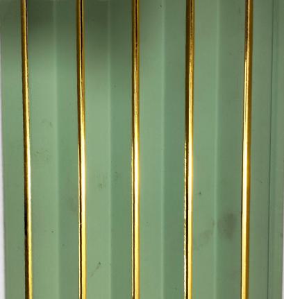 Green Plain Colour Charcoal Panel Colors Louvers 8x0.42 Ft - Pn 01449