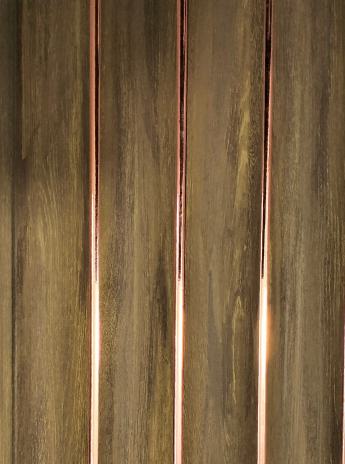 Brown Wood Charcoal Panel Louver 8x0.42 Ft - Pn 01452
