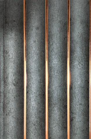 Grey Stone Charcoal Panel Louver Marble & 8x0.42 Ft - Pn 01455