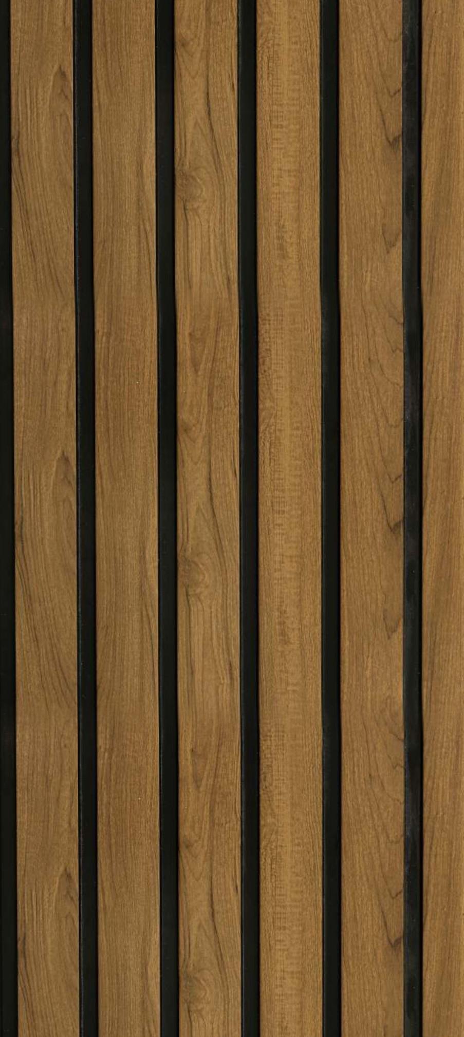 Teak Wood Charcoal Louvers Brown 8x1 Ft - Pn 01644