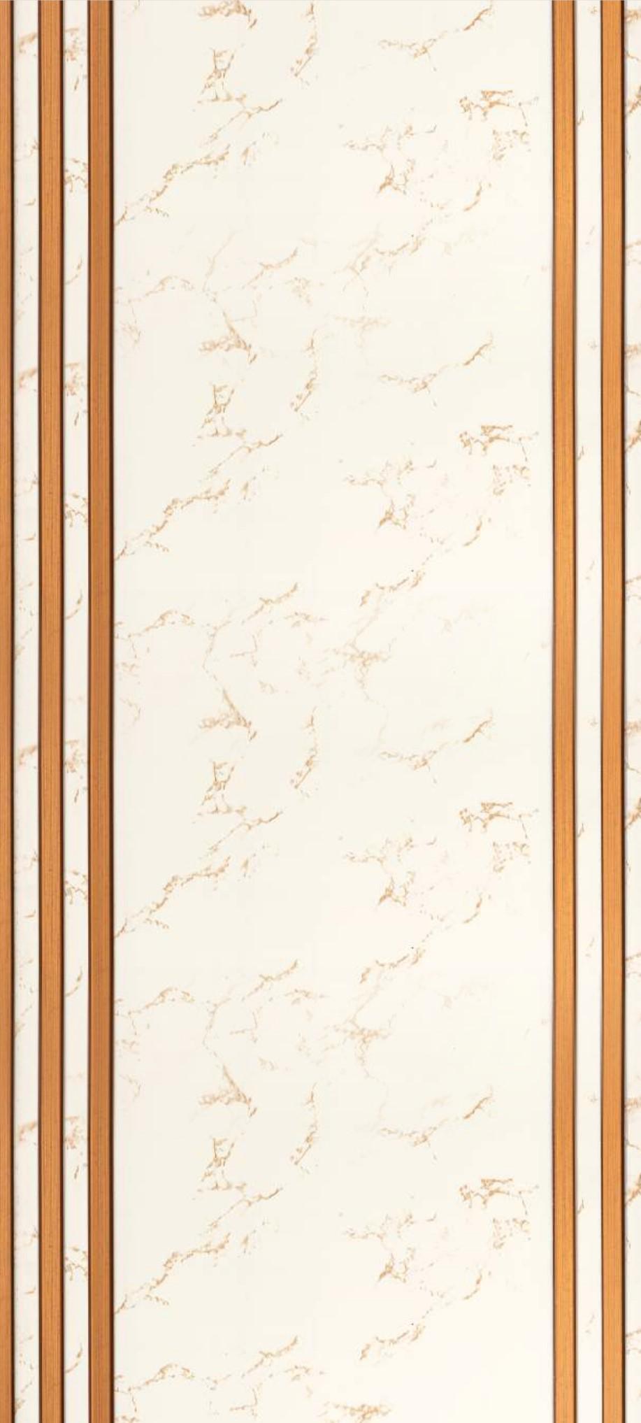 Orange Marble Charcoal Louvers & Stone White 8x1 Ft - Pn 01649