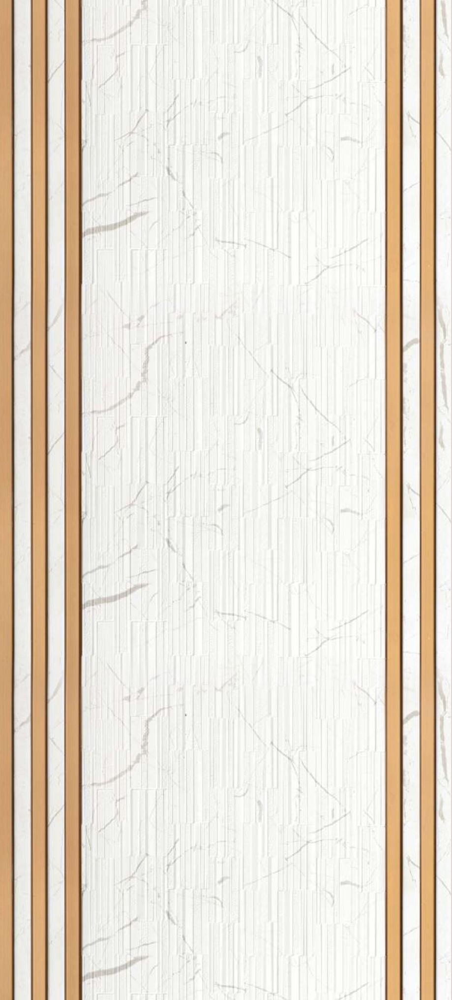 White Bricks Charcoal Louvers Marble & Stone 8x1 Ft - Pn 01650