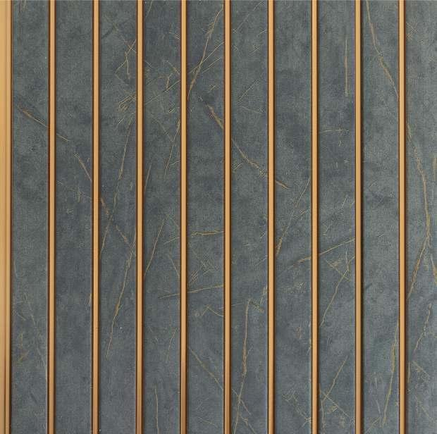 Grey Charcoal Louvers Marble & Stone 8x1 Ft - Pn 01657