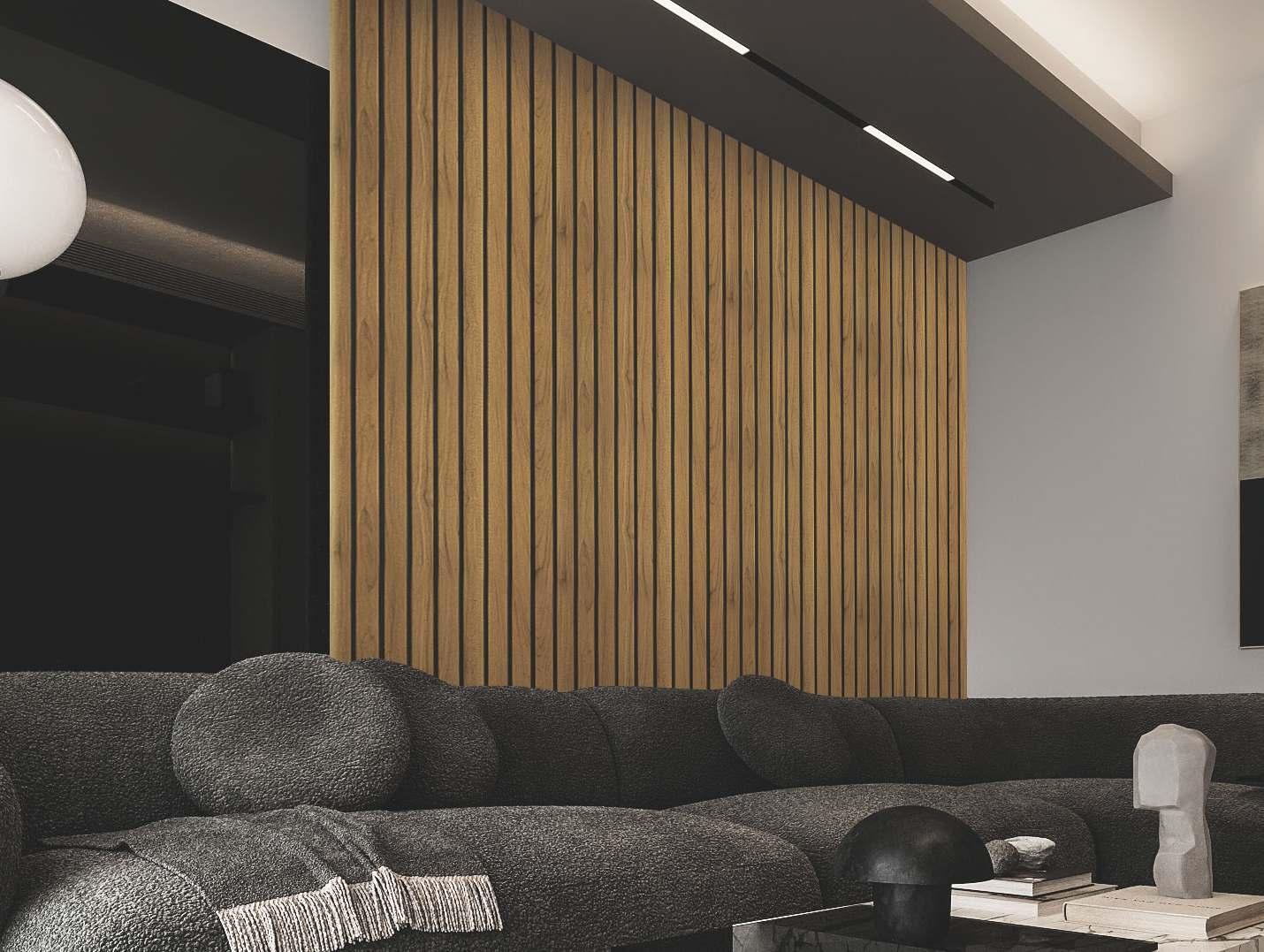 Teak Wood Charcoal Louvers Brown 8x1 Ft - Pn 01658