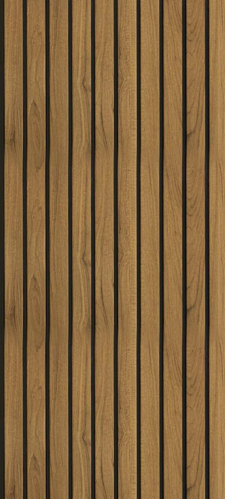 Teak Wood Charcoal Louvers Brown 8x1 Ft - Pn 01658